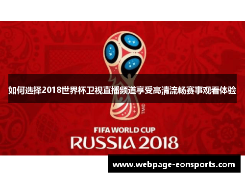 如何选择2018世界杯卫视直播频道享受高清流畅赛事观看体验