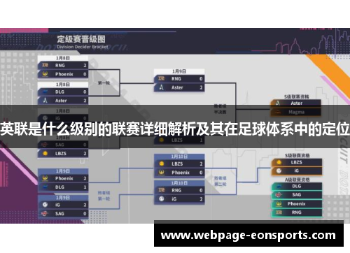 英联是什么级别的联赛详细解析及其在足球体系中的定位